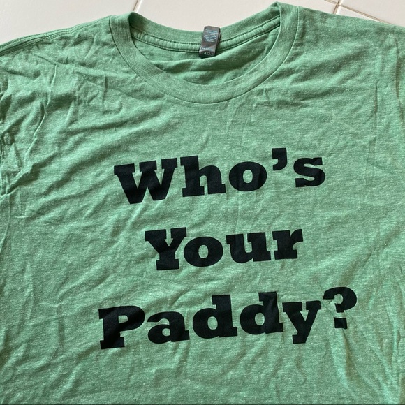Who’s Your Paddy? T-Shirt — LARGE — Irish Whiskey — Green — Short Sleeve - Picture 4 of 4